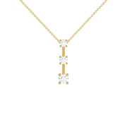 8.7 Carat Yellow Gold Round Shape Diamond  Pendant With Prong  Setting.