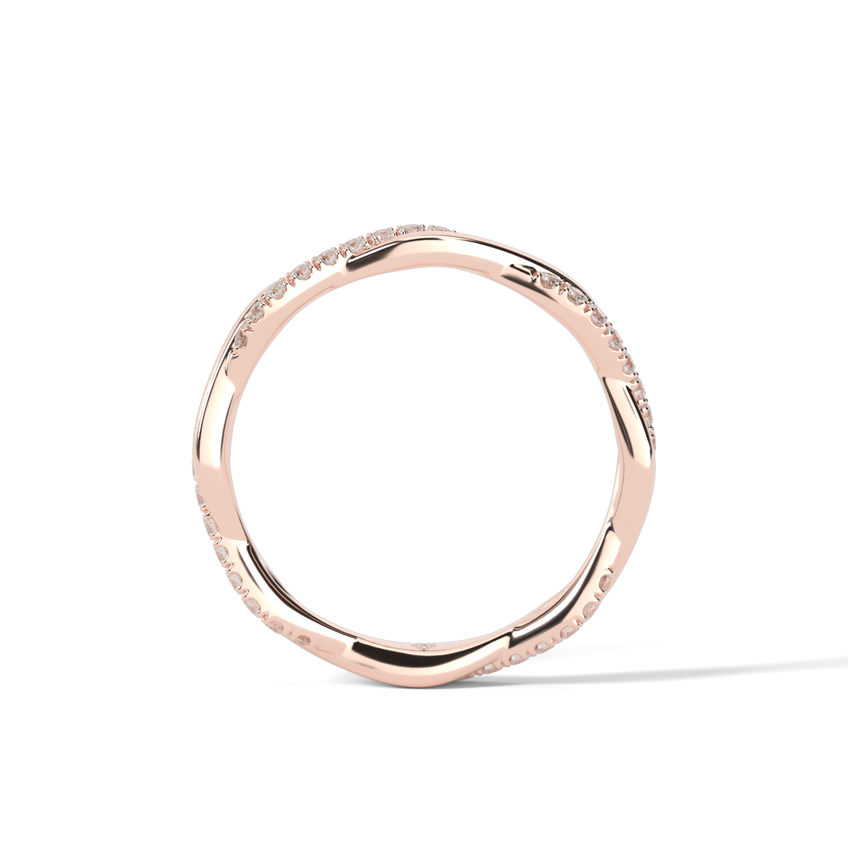 Twist Diamond  Ring — 14K Rose Gold / Lab Diamond (image)