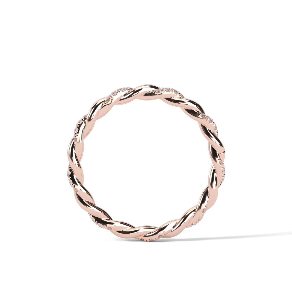Classic Diamond Ring — 14K Rose Gold / Lab Diamond (image)