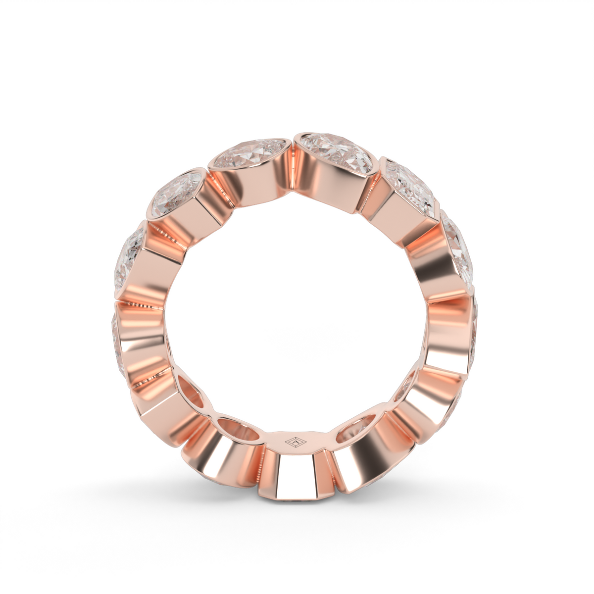 5.2 Carat Multi Shape Diamond Eternity Ring — 14K Rose Gold / Lab Diamond (image)