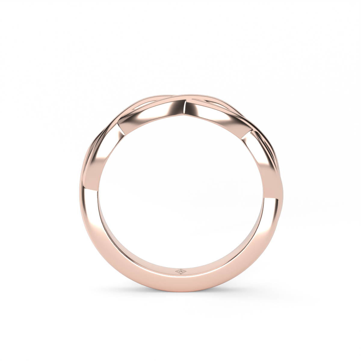 Twisted Wedding Ring — 14K Rose Gold (image)