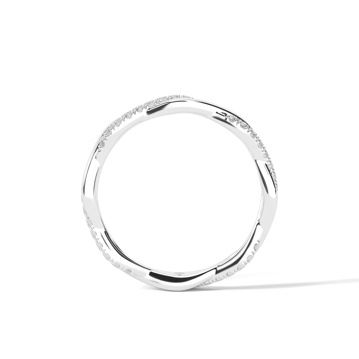 Twist Diamond  Ring — 14K White Gold / Lab Diamond (image)
