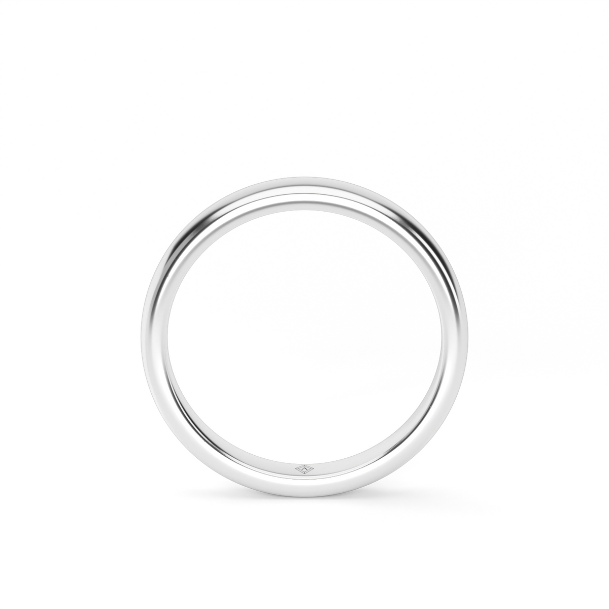 Traditional Wedding Ring — 14K White Gold (image)