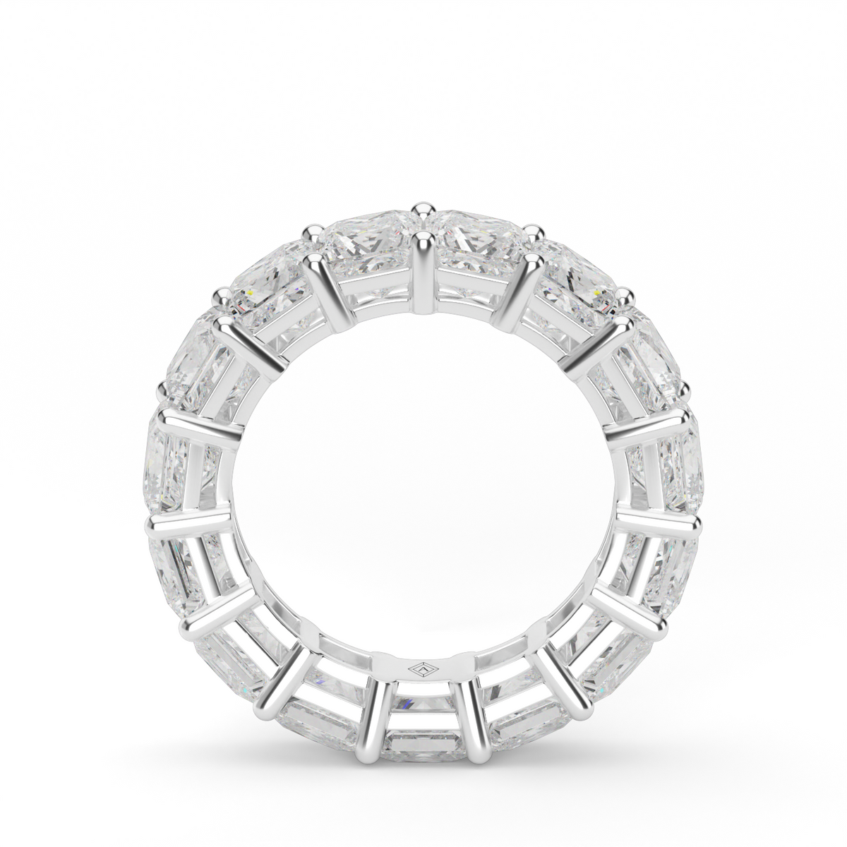 Princess Cut Diamond Eternity Ring — 14K White Gold / 6 / Lab Diamond (image)