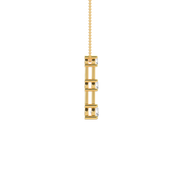 8.7 Carat Yellow Gold Round Shape Diamond  Pendant With Prong  Setting.