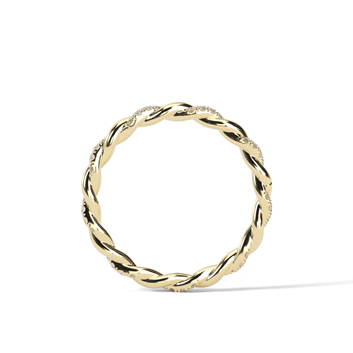 Classic Diamond Ring — 14K Yellow Gold / Lab Diamond (image)