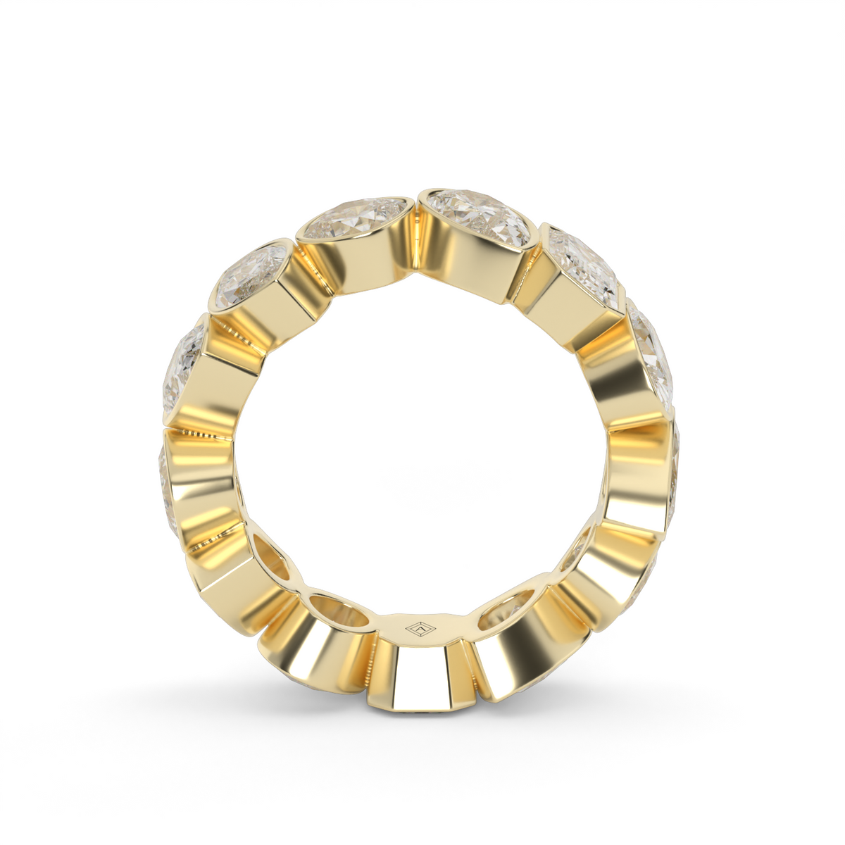 5.2 Carat Multi Shape Diamond Eternity Ring — 14K Yellow Gold / Lab Diamond (image)