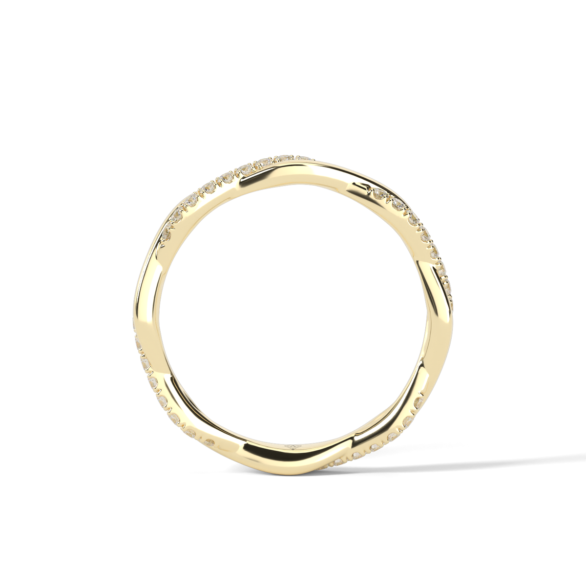 Twist Diamond  Ring — 14K Yellow Gold / Lab Diamond (image)