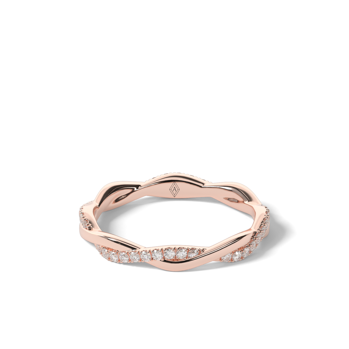 Twist Diamond  Ring — 14K Rose Gold / Lab Diamond (image)