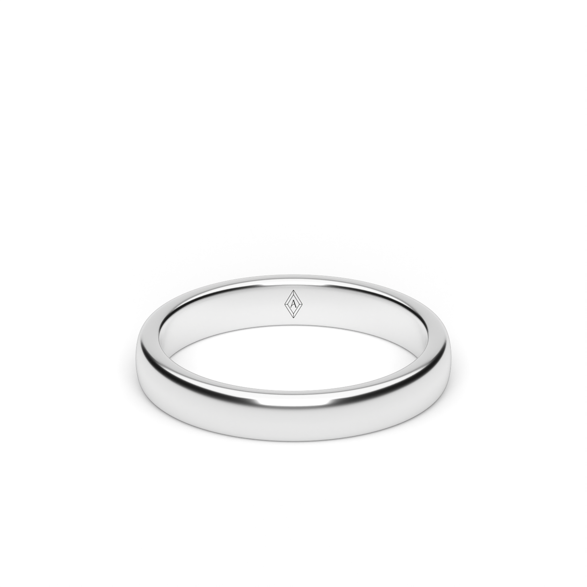 Traditional Wedding Ring — 14K White Gold (image)