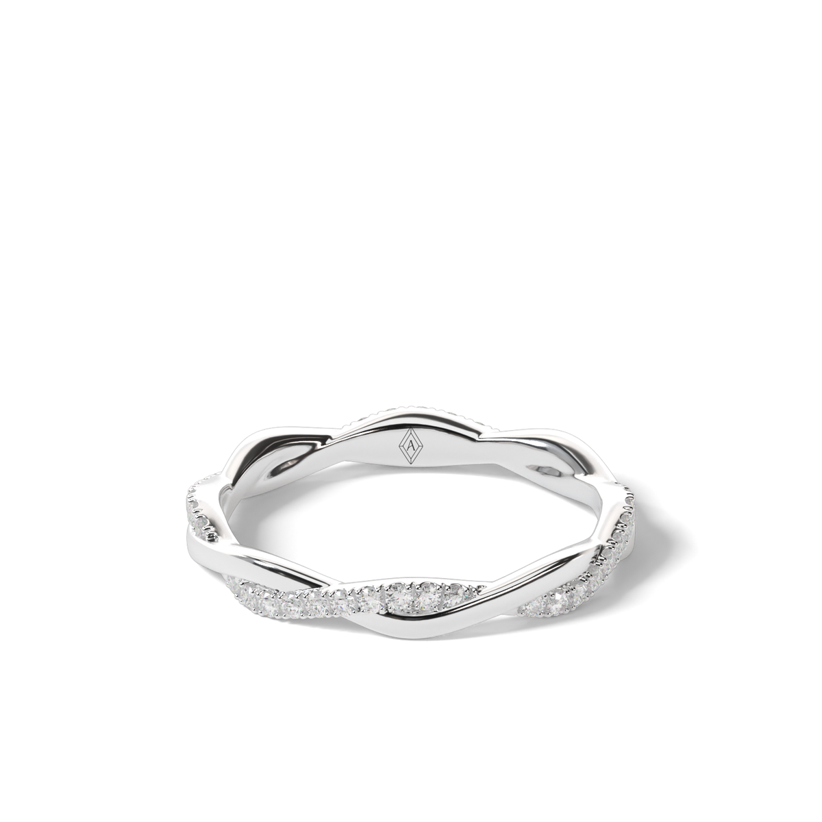 Twist Diamond  Ring — 14K White Gold / Lab Diamond (image)