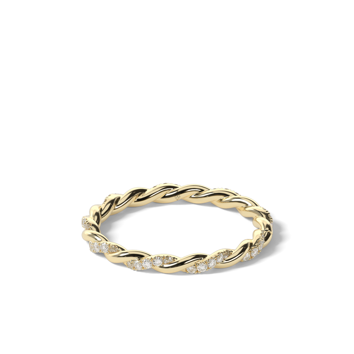 Classic Diamond Ring — 14K Yellow Gold / Lab Diamond (image)