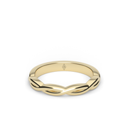 Yellow Gold Twisted Wedding Ring/Band