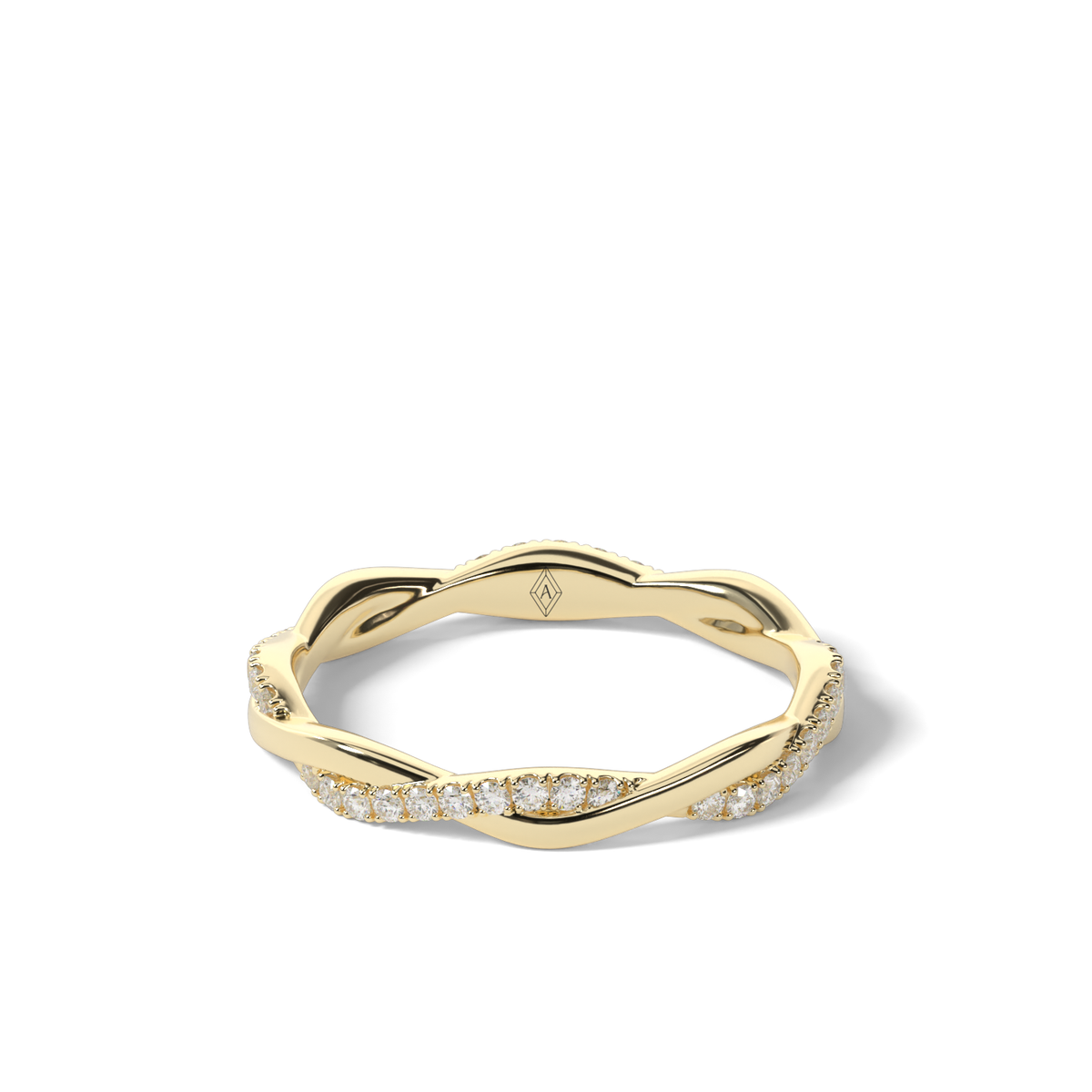 Twist Diamond  Ring — 14K Yellow Gold / Lab Diamond (image)